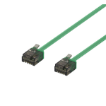 Deltaco UUTP-2012 networking cable Green 0.5 m Cat6a U/UTP (UTP)