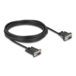 DeLOCK 88219 seriële kabel Zwart 5 m RS-232 DB-9