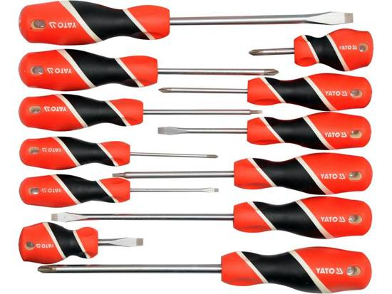 Yato YT-25967 manual screwdriver Set Straight screwdriver