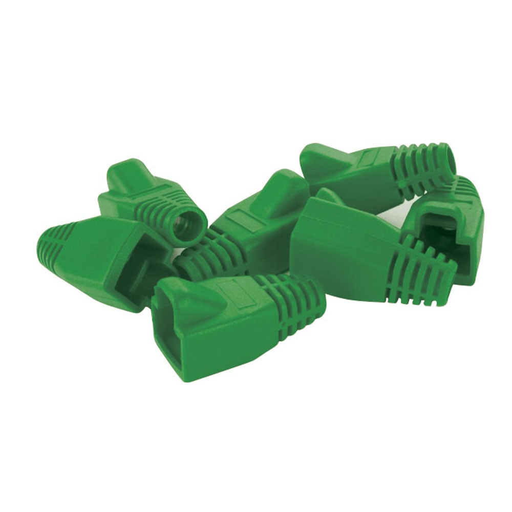 Videk Green RJ45 Modular Strain Relief Boot - Pack 10