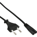 InLine Switzerland CEE7/16 plug to Euro8 C7 power cable, black, 1.8m