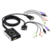 ATEN 2-Port USB DVI/Audio Cable KVM Switch with Remote Port Selector