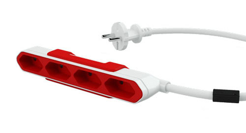 Image of Allocacoc PowerBar power extension 1.5 m 4 AC outlet(s) Indoor...