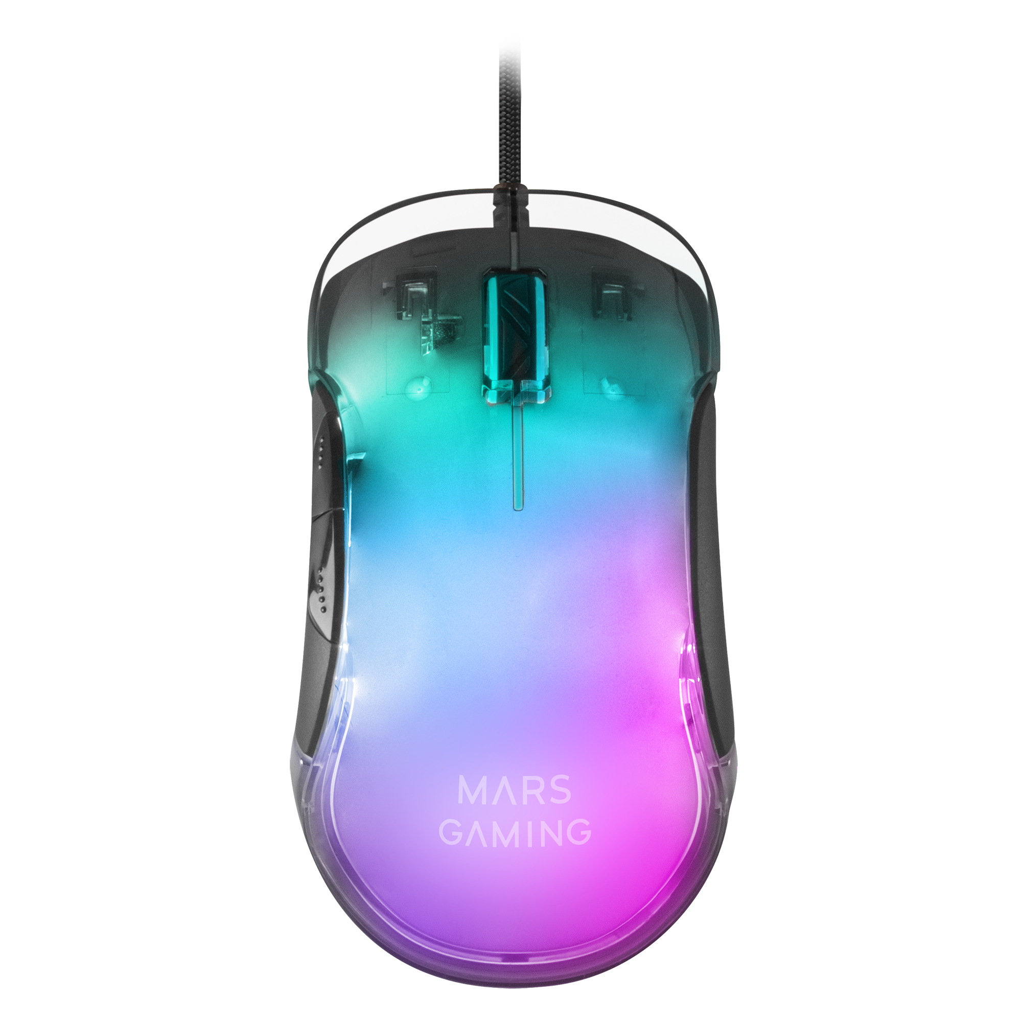 Mars Gaming MMGLOW Gaming Mouse RGB Chroma-Glow Mirror Finish 12800 DP