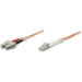 Intellinet Fiber Optic Patch Cable, OM1, LC/SC, 1m, Orange, Duplex, Multimode, 62.5/125 µm, LSZH, Fibre, Lifetime Warranty, Polybag