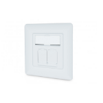Digitus CAT 6A Class EA Network Outlet, Design-Compatible, Shielded, Flush Mount
