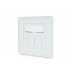 Digitus CAT 6A Class EA Network Outlet, Design-Compatible, Shielded, Flush Mount