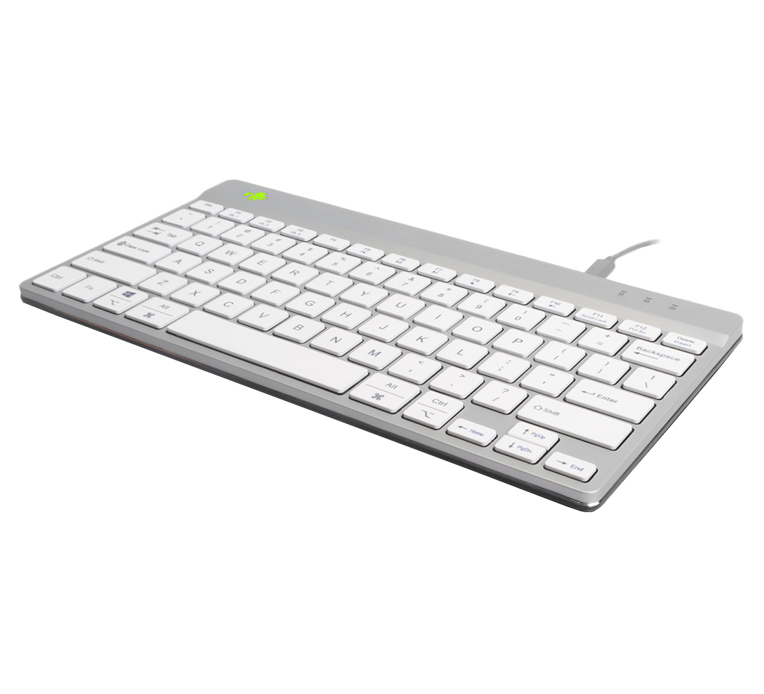 Image of R-Go Tools Compact Break RGOCONDWDWH keyboard USB QWERTY Dutch White
