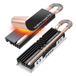 GRAUGEAR G-M2HS07-GC computer cooling system M.2 NVMe SSD Heat pipe kit Black 1 pc(s)