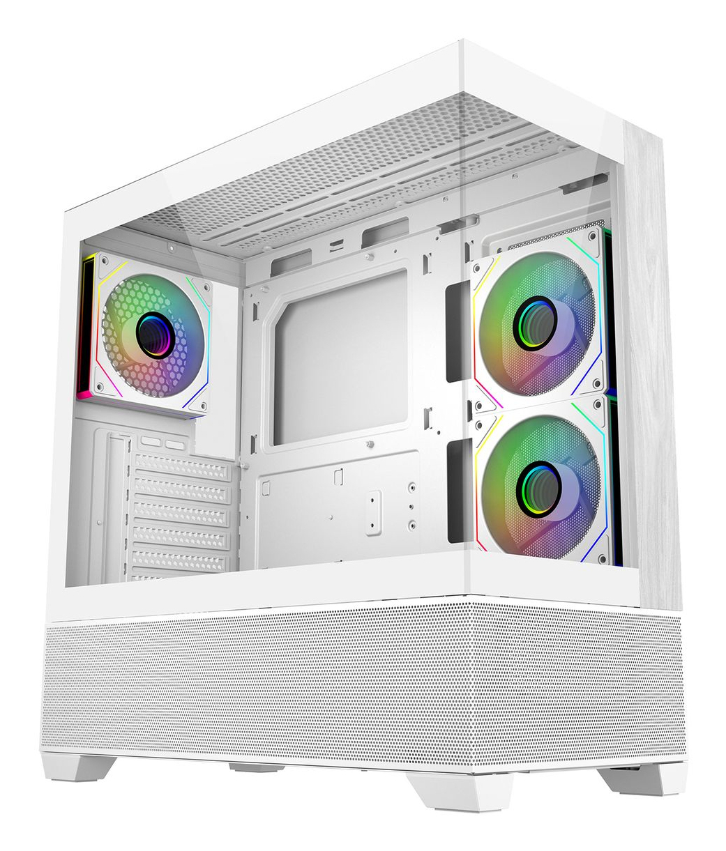 Cooler Master Elite 690 Wood Midi Tower White