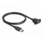 DeLOCK 87855 USB-kabel USB 3.2 Gen 1 (3.1 Gen 1) 1 m USB A Zwart