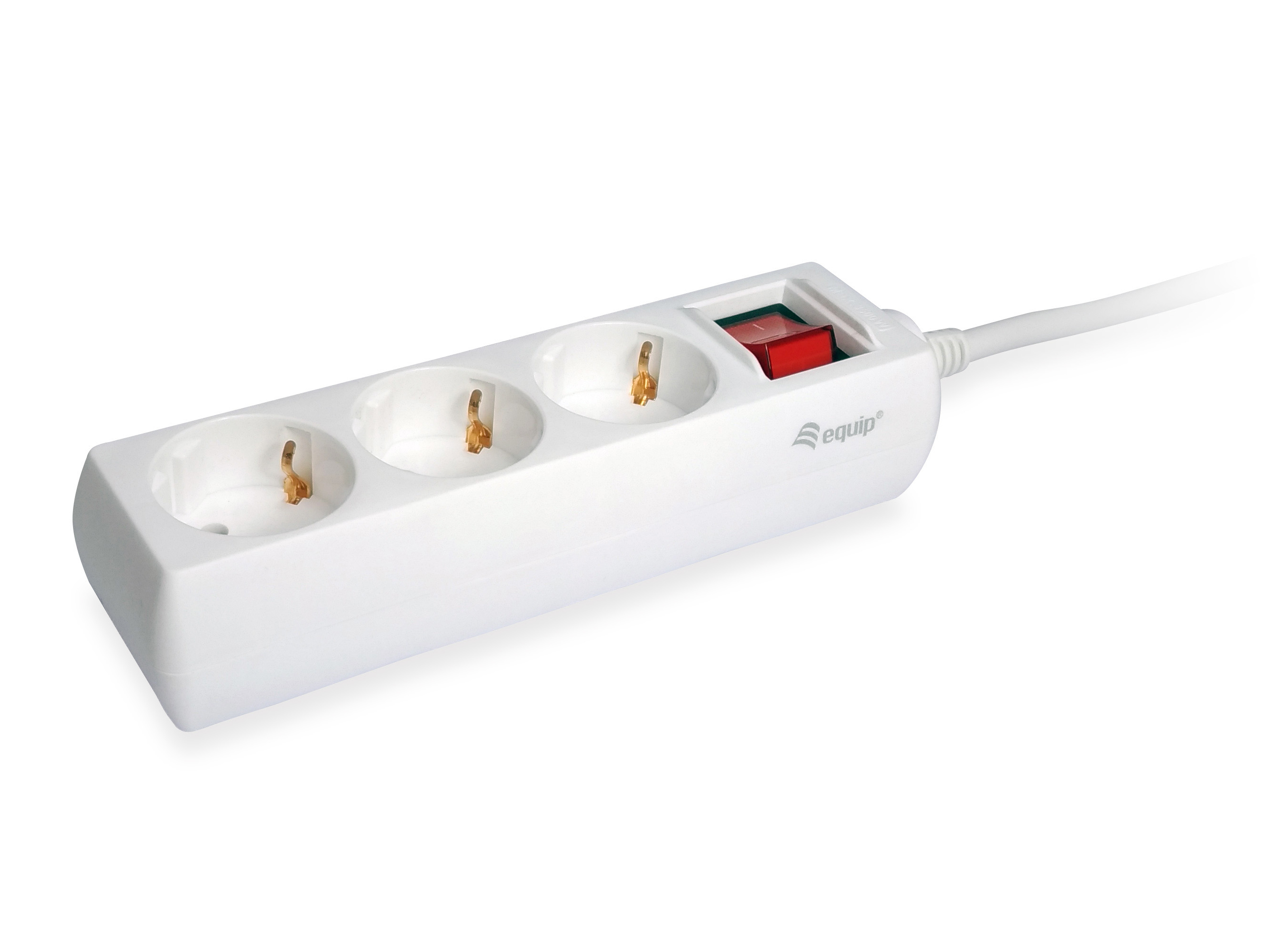 Image of Equip 245551 power extension 1.5 m 3 AC outlet(s) Indoor White