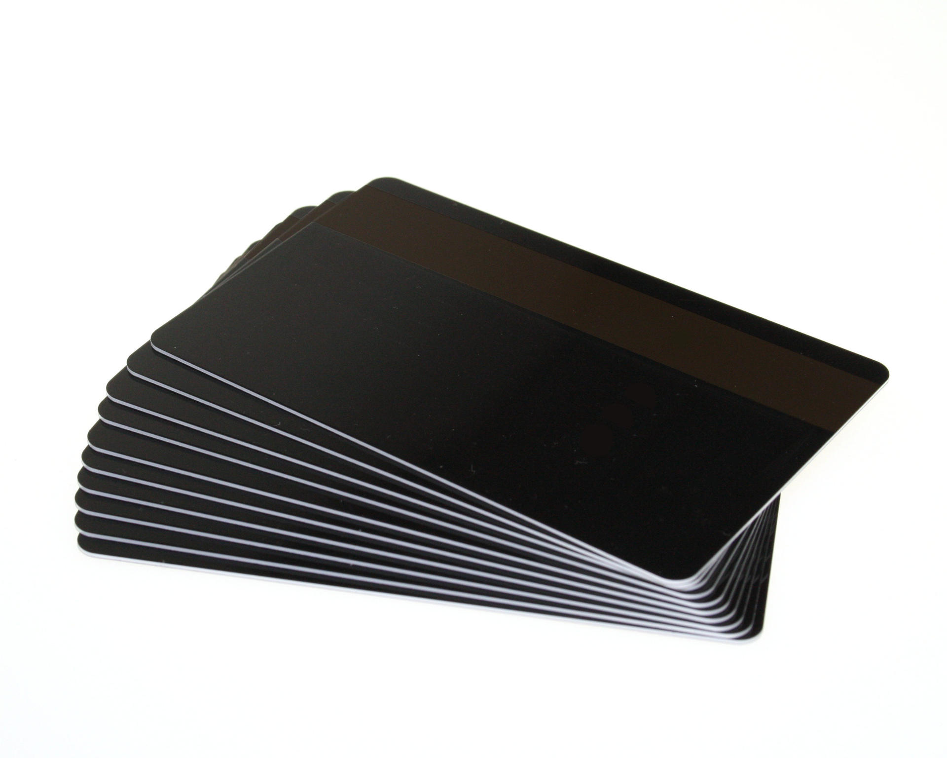 Image of Digital ID Black Gloss 760 Micron Plastic Cards With Hi-Co...