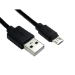 Cables Direct 99CDL2-1603 USB cable 3 m USB 2.0 USB A Micro-USB B Black