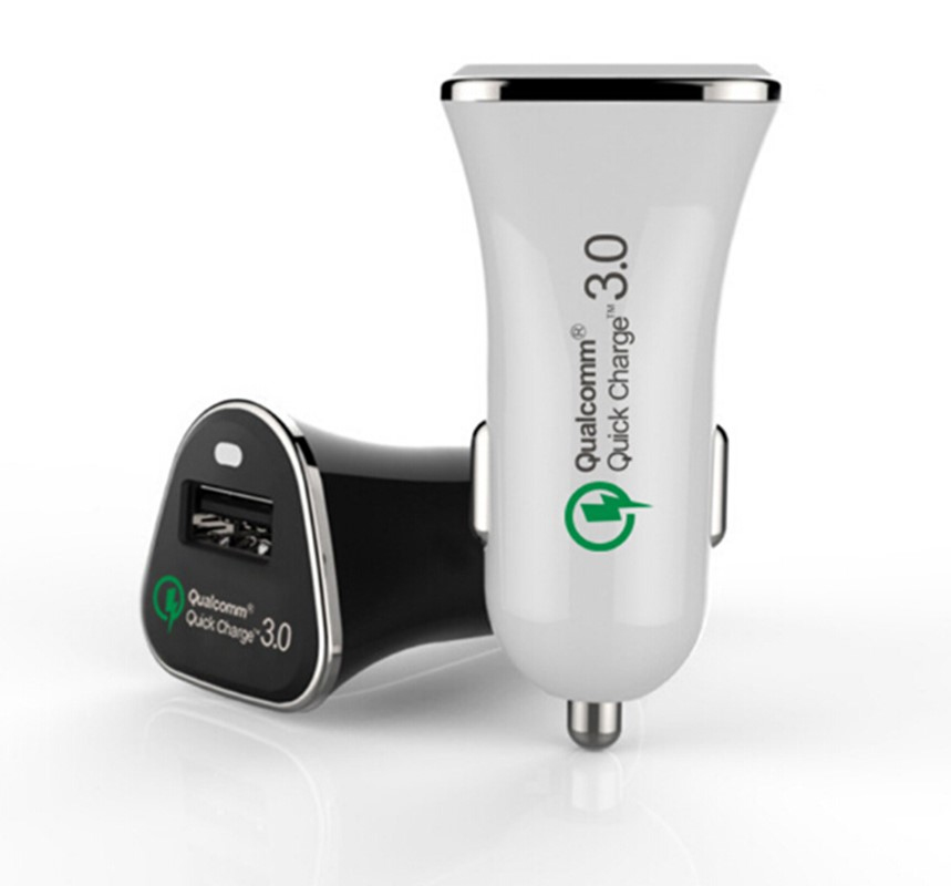 Qualcomm in Car Charger - Single USB - Black thumbnail