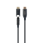 Gembird CCBP-HDMID-AOC-30M HDMI cable HDMI Type A (Standard) HDMI Type D (Micro) Black