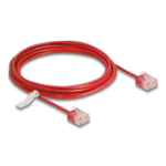 DeLOCK RJ45 Network Cable Cat.6 UTP Ultra Slim 3 m red with short plugs
