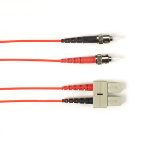 Black Box FOCMPSM-001M-STSC-RD InfiniBand/fibre optic cable 1 m 2x ST 2x SC OFNP OS2 Rood