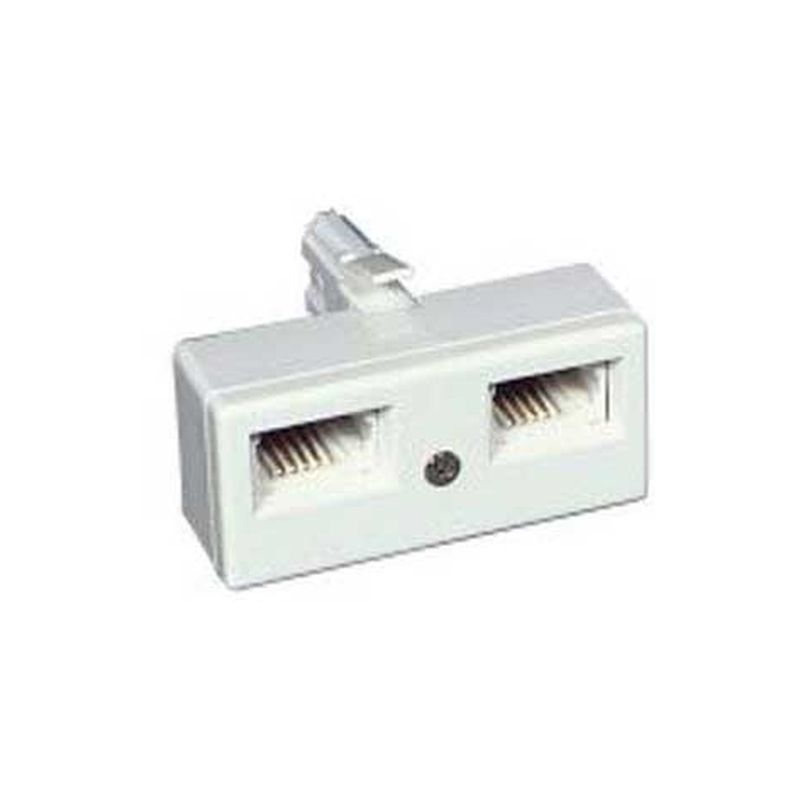 Image of FDL TELEPHONE DOUBLE ADAPTOR - 2 x BT / UK SOCKETS