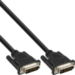 InLine DVI-I Cable, digital/analog, 24+5 male/male, Dual Link, 3m