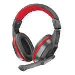 Trust 21953 hoofdtelefoon/headset Bedraad Hoofdband Gamen Zwart, Rood