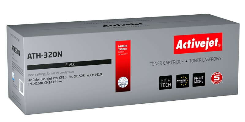 Activejet ATH-320N toner (replacement for HP 128A CE320A; Supreme; 10000 pages; black)