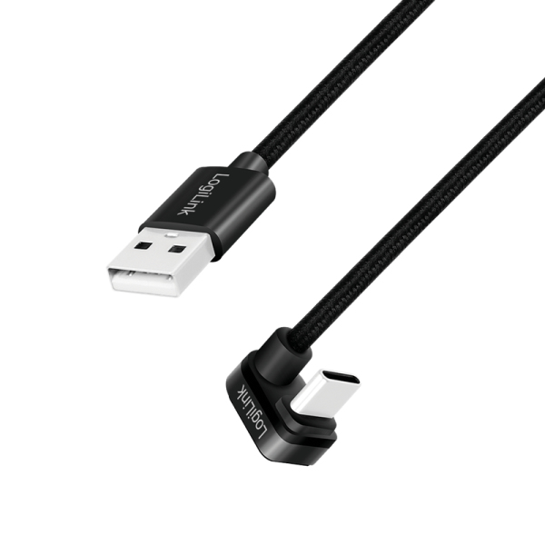 Image of LogiLink CU0195 USB cable 3 m USB 2.0 USB A USB C Black