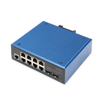 Digitus DN-651156 netwerk-switch Managed L2 Gigabit Ethernet (10/100/1000) Zwart, Blauw
