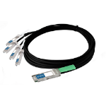 AddOn Networks QSFP+/4xSFP+, 2m InfiniBand/fibre optic cable QSFP+ 4 x SFP+ Black