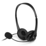 Aluratek AWHU01FJ headphones/headset Wired Head-band Calls/Music USB Type-A Black