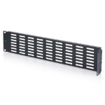 Digitus 2U blank panel with ventilation grille and hinge