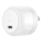 BELKIN Boostcharge Compact 20W USB-C PD 3.1 Wall Charger - White (WCA009AUWH), Dynamic Power,Safe & Efficient, Compact & Travel-Ready,2 Years Warranty