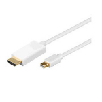 Microconnect MDPHDMI2 video cable adapter 1.8 m Mini DisplayPort HDMI White