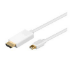 Microconnect MDPHDMI2 video cable adapter 1.8 m Mini DisplayPort HDMI White