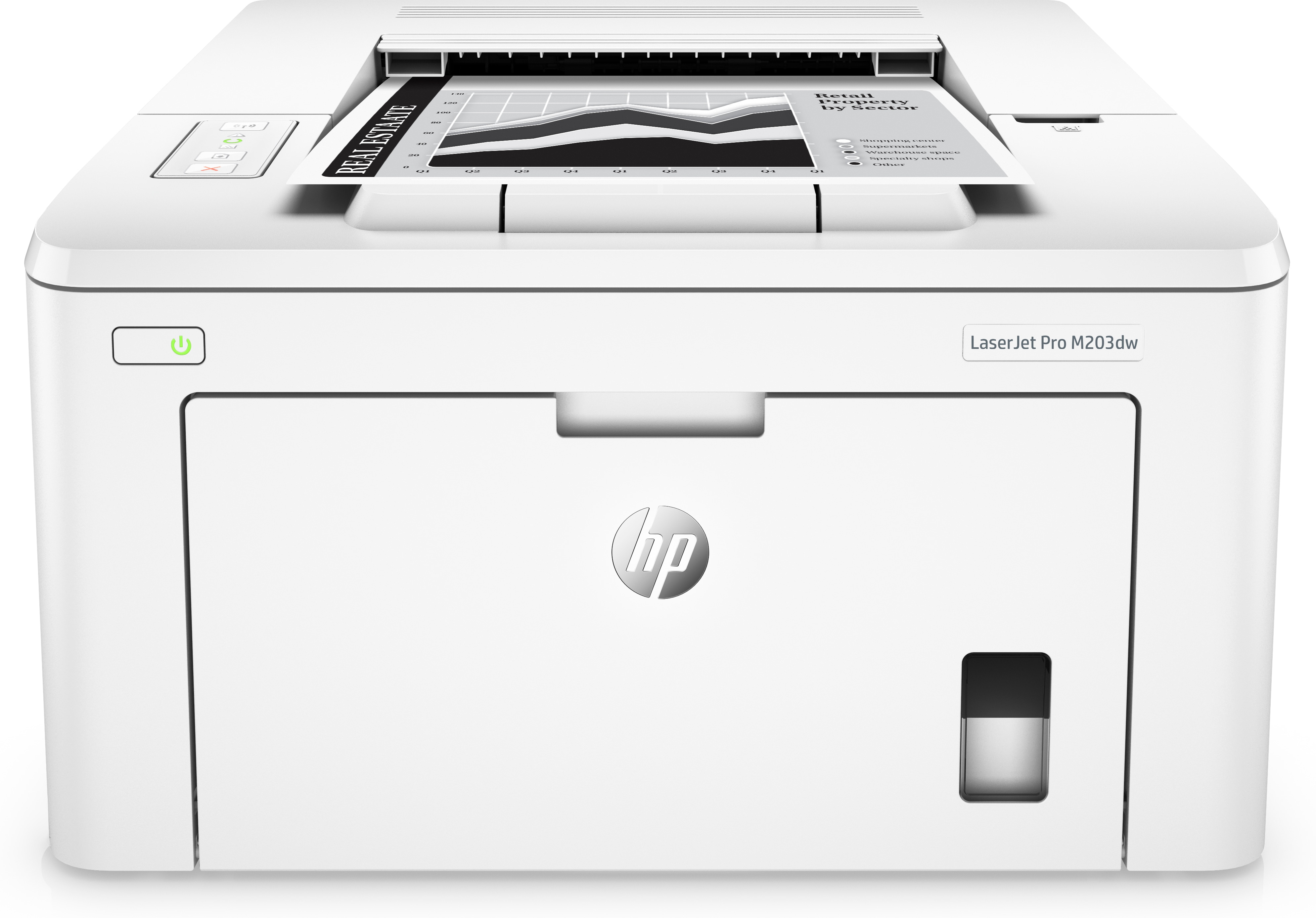 Image of HP LaserJet Pro M203dw Printer, Black and white, Printer for Home...