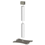 SmartMetals 062.2000 bevestiging voor signage-beeldschermen 127 cm (50") Aluminium, Grijs