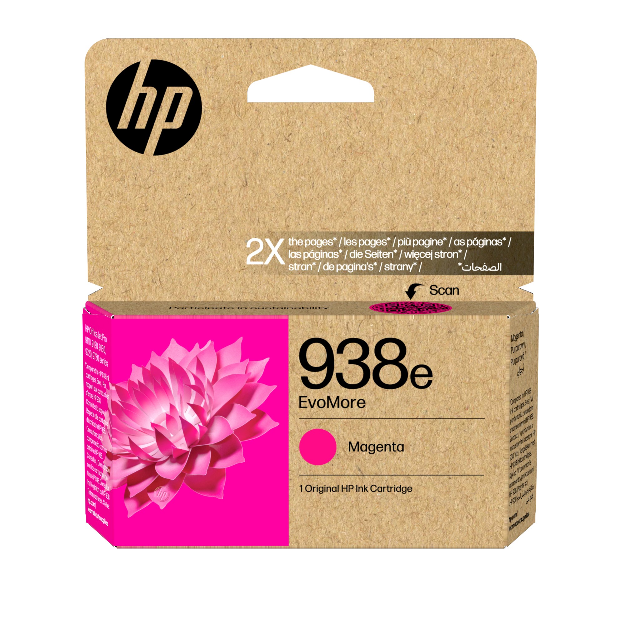 HP 4S6Y0PE/938E Printhead cartridge magenta Evomore. 1.65K pages ISO/I