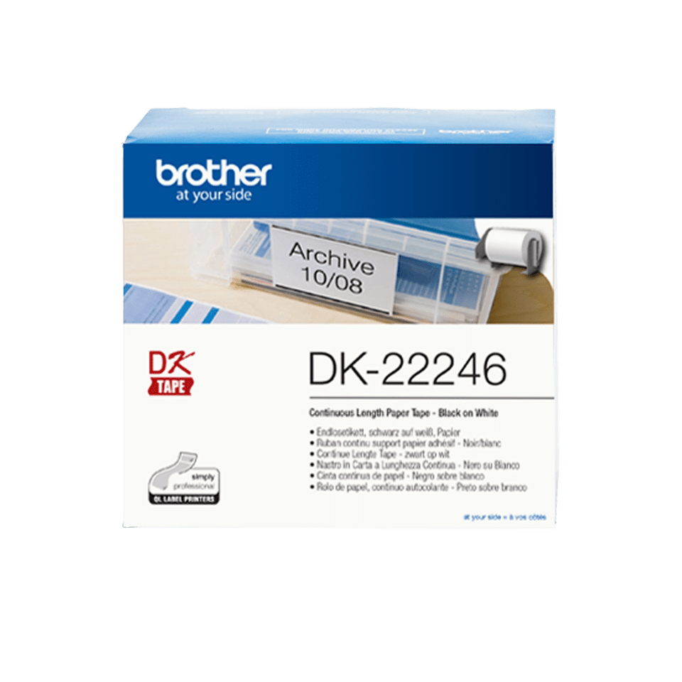 Brother DK-22246 DirectLabel Etikettes white 103mm x 30,m for Brother QL 12-103.6mm