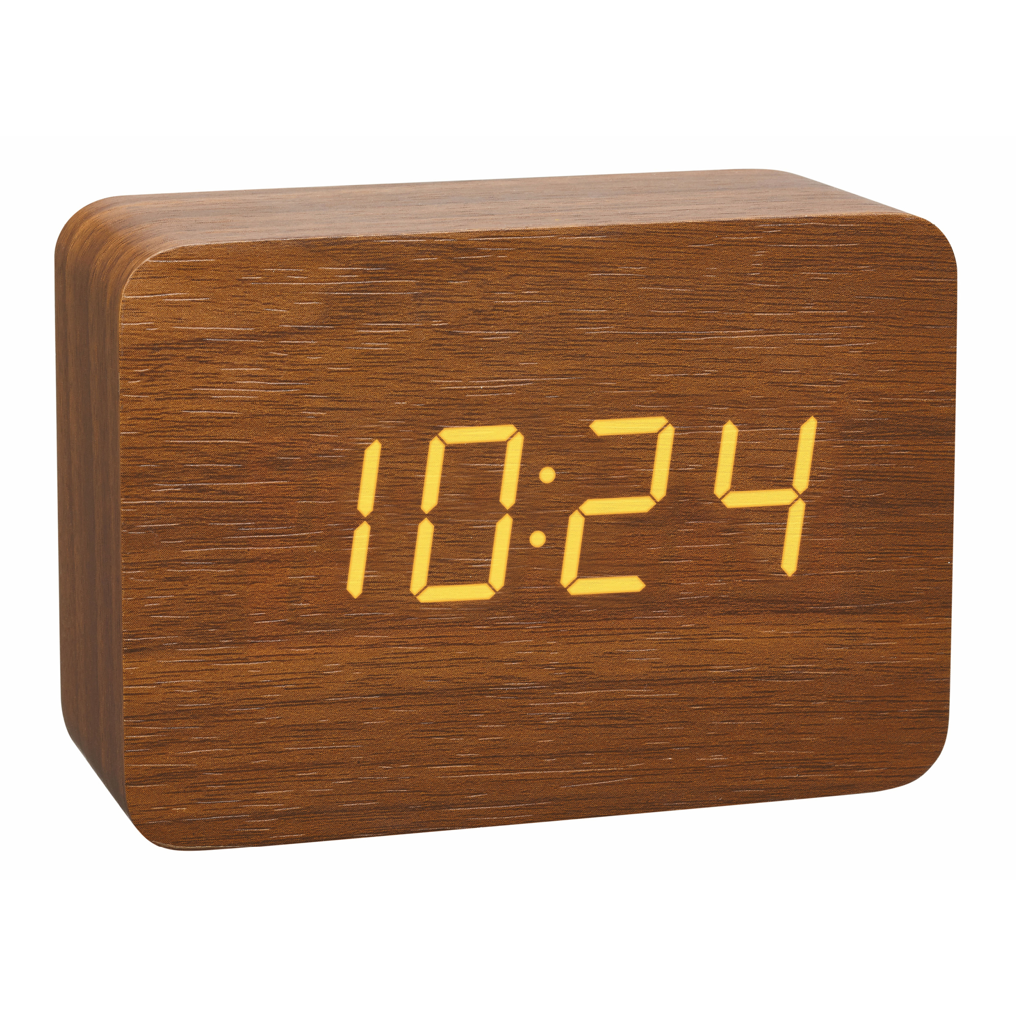 Image of TFA-Dostmann 60.2549.08 - Digital alarm clock - Rectangle - Brown...