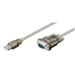 Microconnect 68875 serial cable Transparent 1.5 m USB Type-A