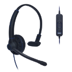 JPL Commander-1 V2 Headset Wired Head-band Office/Call center USB Type-A Black, Blue