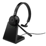 Jabra Evolve 65 TE Headset Wireless Head-band Office/Call center Bluetooth Charging stand Black