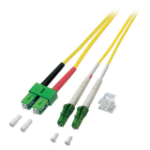 EFB Elektronik O0387.1 Glasvezel kabel 1 m SC LC OS2 Geel