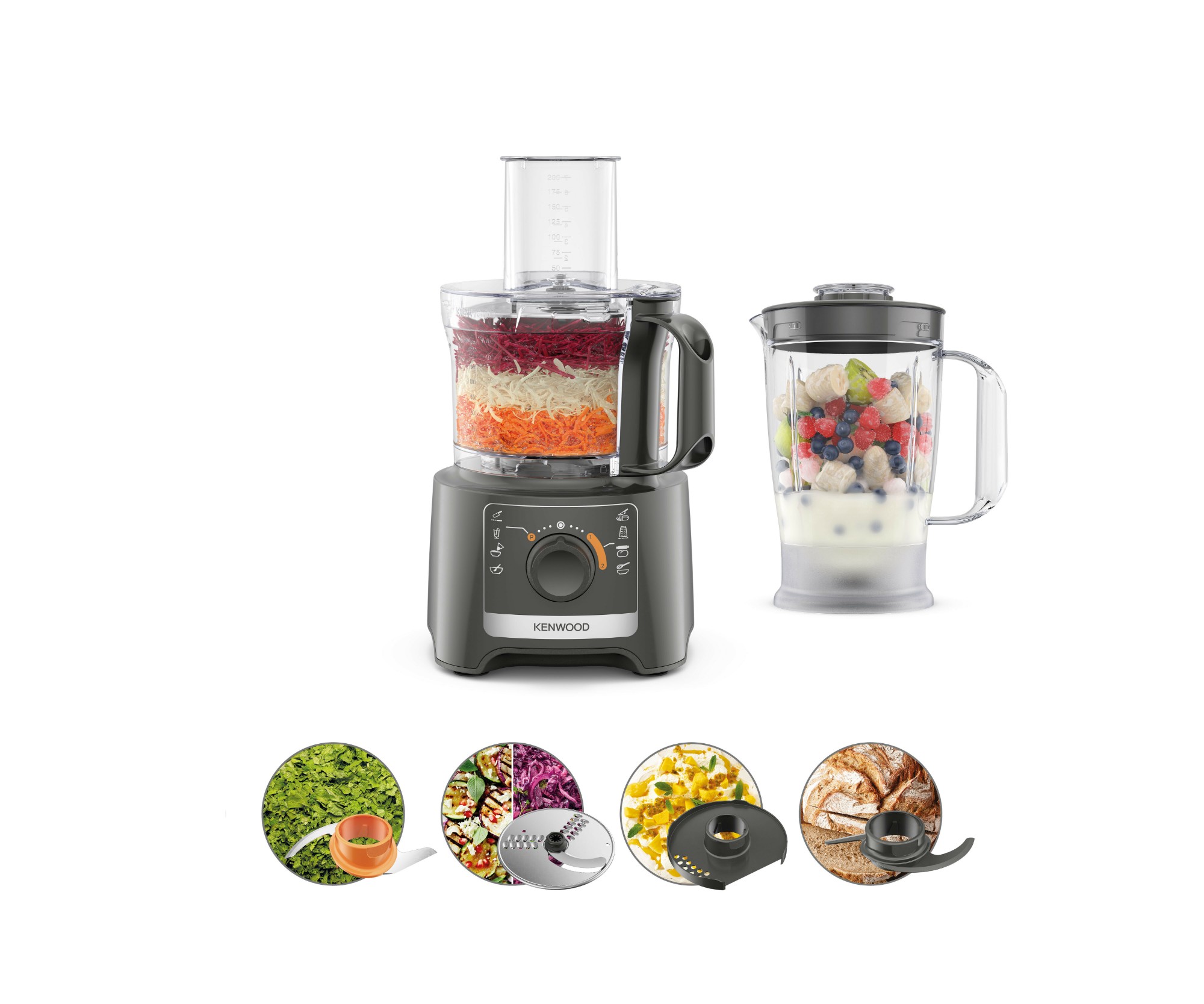 Kenwood FDP31.170GY food processor 800 W 2.1 L Grey