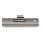 StarTech.com USB-C-ljud- och laddningsadapter - USB-C ljudadapter med TRRS-hörlurs-/headsetuttag på 3,5 mm och 60 W USB Type-C Power Delivery Pass-through-laddare - För telefon/surfplatta/bärbar dator med USB-C