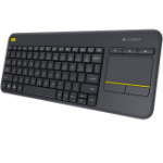 Logitech K400 Plus TV Keyboard RF Wireless QWERTY American International Black