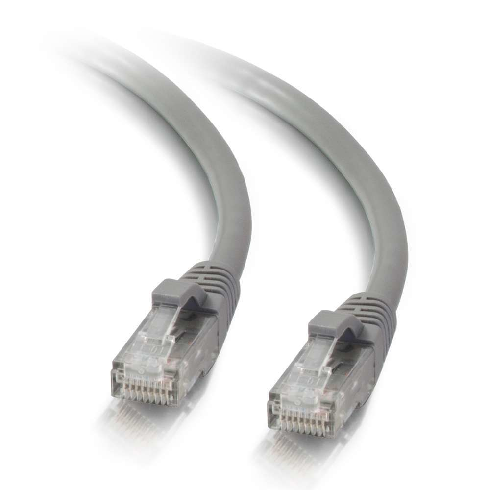 Image of C2G 3m Cat5e Booted Unshielded (UTP) Network Patch Cable - Grey