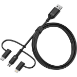 OtterBox 3in1 USBA-Micro/Lightning/USBC cable, black