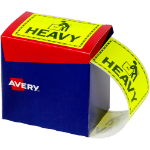 AVERY HEAVY LABELS FLUORO YELLOW 75 X 99.6MM PACK 750