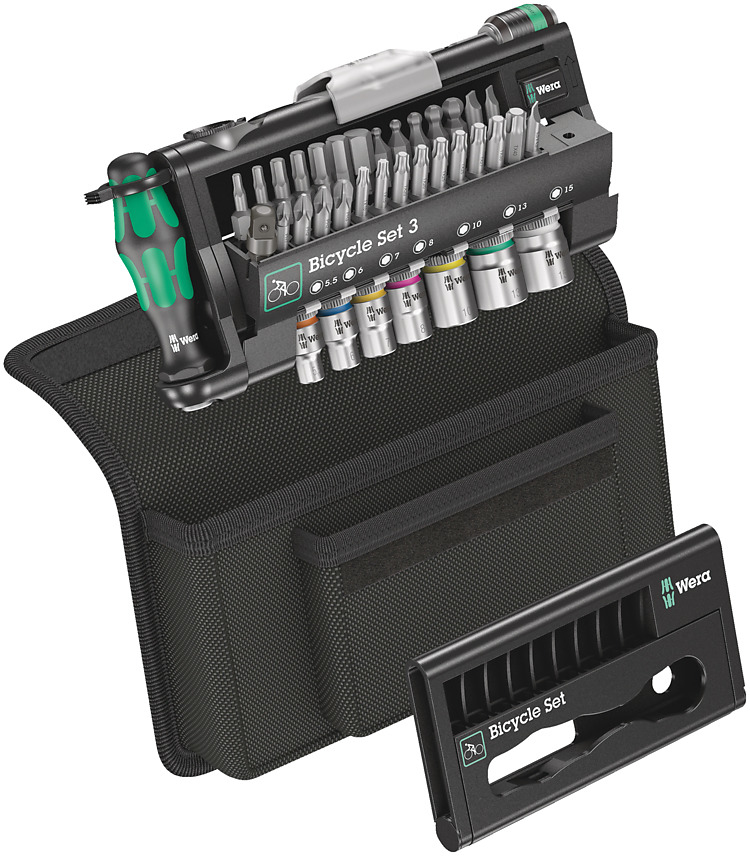 Image of WERA 05004172001 - Bicycle tool - Bicycle tool set - Black - Green...